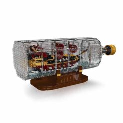 Mould King 10066 Pirate of the Caribbean The Queen Annes Revenge Pirate Ship in A Bottle Model 2