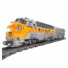 Mould King 12018 EMD F7 Diesel Internal Combustion Locomotive Train With Tracks