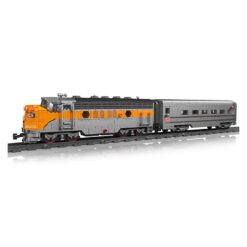 Mould King 12018 EMD F7 Diesel Internal Combustion Locomotive Train With Tracks 4