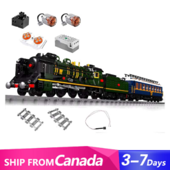 Mould King 12025 Orient Express SNCF 231 Steam Locomotives Lighting Train