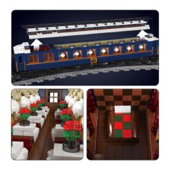 Mould King 12025 Orient Express SNCF 231 Steam Locomotives Lighting Train