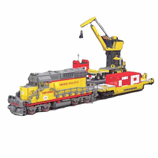 Mould King 12027 EMD SD40-2 Diesel Locomotive Rail Train with Motor