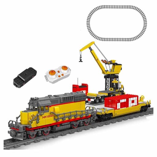 Mould King 12027 EMD SD40 2 Diesel Locomotive Rail Train with Motor3