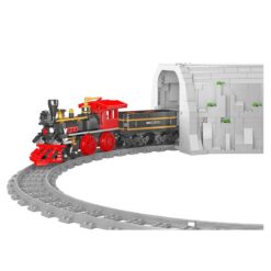 Mould King 12030 The General Steam Locomotive Train With Motors and Tracks