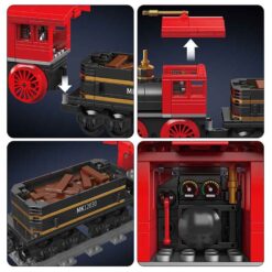 Mould King 12030 The General Steam Locomotive Train With Motors and Tracks 3