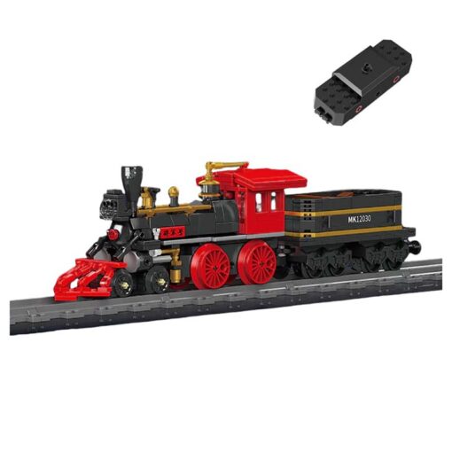 Mould King 12030 The General Steam Locomotive Train With Motors and Tracks 6