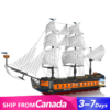 Mould King 13192 Imperial Frigate Royal Fleet Pirates of The Caribbean Large Sailing Pirate Ship