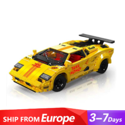 Mould King 13195H Lamborghini Countach With Motor Sports Racing Car