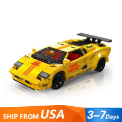 Mould King 13195H Lamborghini Countach With Motor Sports Racing Car