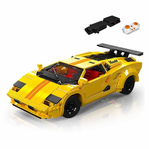 Mould King 13195H Lamborghini Countach With Motor Sports Racing Car 2