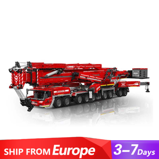 Mould King 17008 Red Liebherr LTM 11200 Remote Controlled Crane With Motor