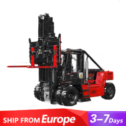 Mould King 17045 Remote Controlled Electric Red Heavy Duty Stacker Forklift With Motor