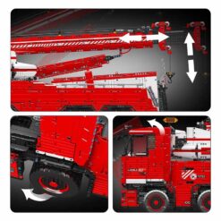 Mould King 19008 Motorized Tractor MKII Wrecker Mounting Pneumatic Crane Assembly Tow Truck 4