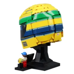 Ayrton Senna Helmet 43024 Formula 1 Race 931Pcs Building Blocks Kids Toy Ayrton Senna Helmet 43024 Formula 1 Race
