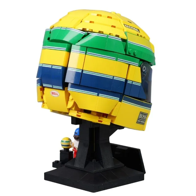 Ayrton Senna Helmet 43024 Formula 1 Race 931Pcs Building Blocks Kids Toy Ayrton Senna Helmet 43024 Formula 1 Race