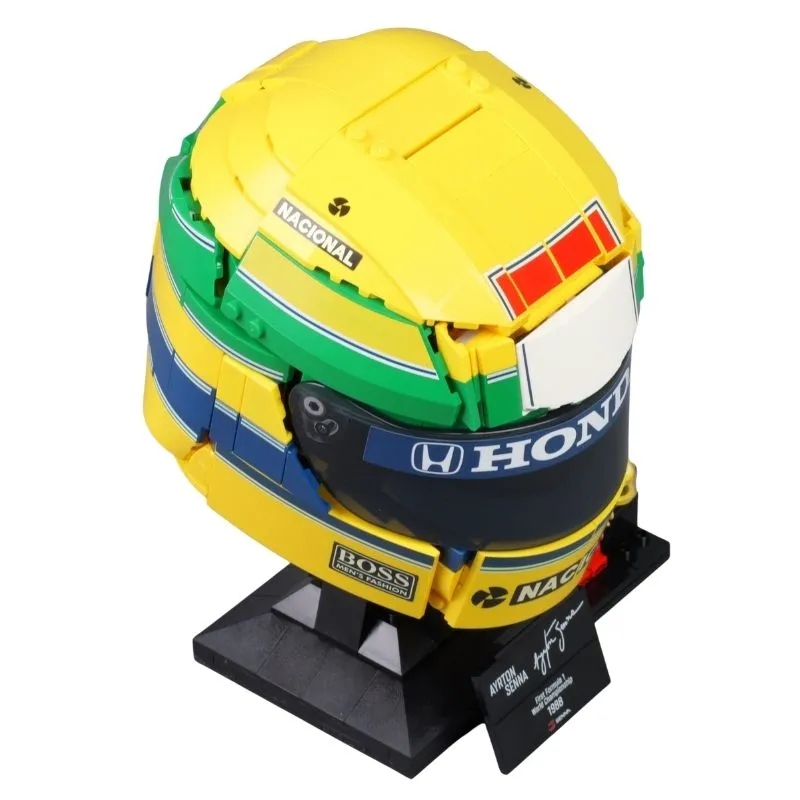 Ayrton Senna Helmet 43024 Formula 1 Race 931Pcs Building Blocks Kids Toy Ayrton Senna Helmet 43024 Formula 1 Race