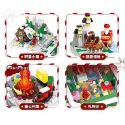 GULY 60506 Christmas Surprise Gift Box Christmas Seasonal 2866Pcs Building Blocks Kids Toy GULY 60506 Christmas Surprise Box Christmas Seasonal Creator