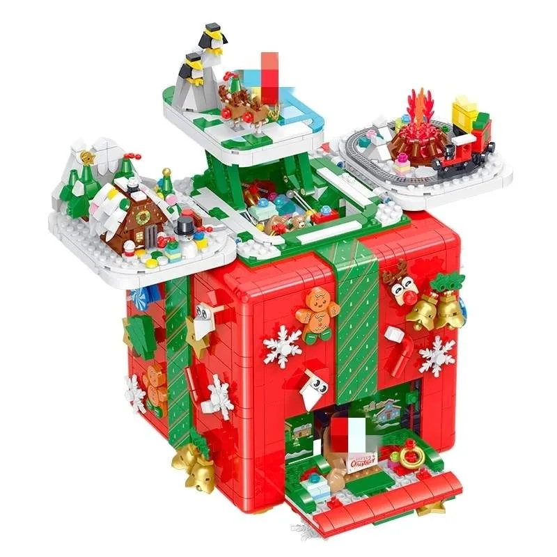 GULY 60506 Christmas Surprise Gift Box Christmas Seasonal 2866Pcs Building Blocks Kids Toy GULY 60506 Christmas Surprise Box Christmas Seasonal Creator