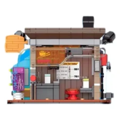 KS002 Sushi Restaurant BrickCool Cyber Street Corner Cyberpunk Modular Buildings 661Pcs Building Blocks Kids Toy KS002 Sushi Restaurant BrickCool Cyber Street Corner Modular Buildings