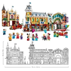 Main Street U.S.A. 43302 Disney 3899Pcs Building Blocks Bricks Kids Toy Main Street, U.S.A. 43302 Disney
