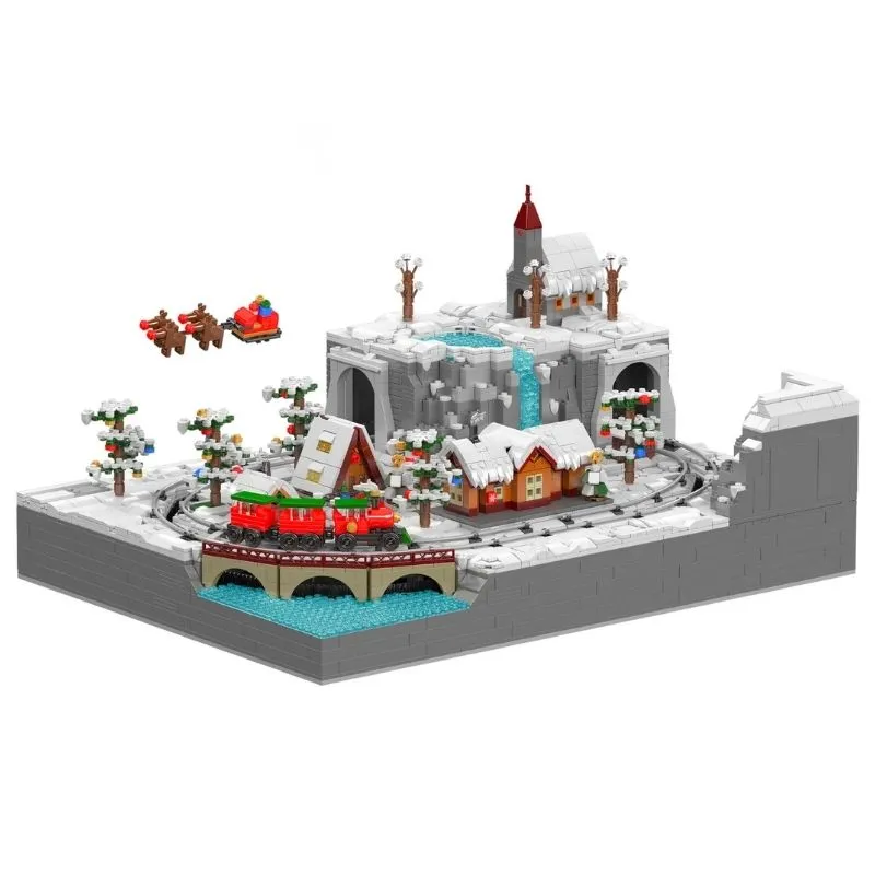 Mould King 12029 Christmas Train Wonderland 4232Pcs Building Blocks Kids Toy Mould King 12029 Christmas Train Paradise